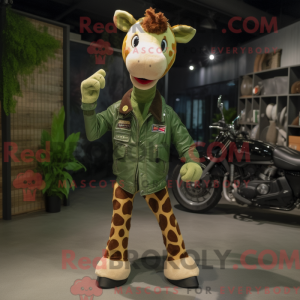 Forest Green Giraffe mascot...