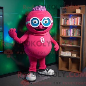 Magenta fodbold maskot...