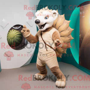 Cream Pangolin mascot...