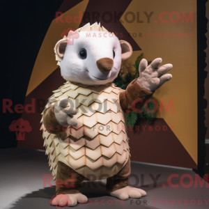 Cream Pangolin mascot...