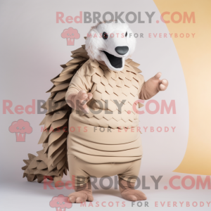 Cream Pangolin mascot...