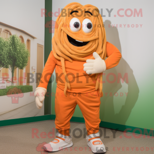 Orange Pesto Pasta mascot...