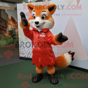 Red Fox-maskotdraktfigur...