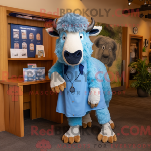 Blue Buffalo mascot costume...