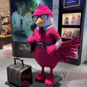 Magenta Pigeon mascot...