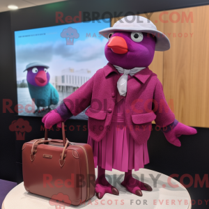 Magenta Pigeon maskot...