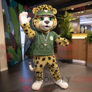 Olive Cheetah mascot...