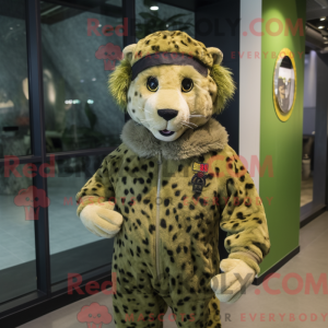 Olive Cheetah mascot...