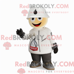 White Pear mascot costume...