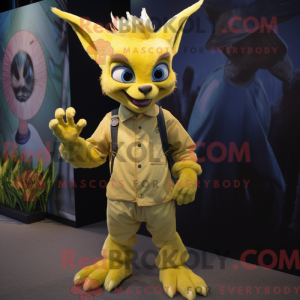 Gul Chupacabra maskot...