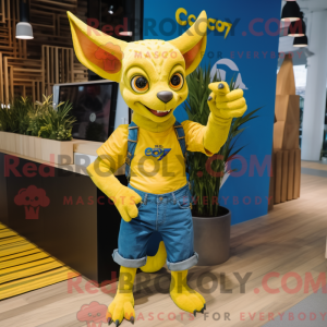 Gul Chupacabra maskot...
