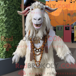 Cream Boer Goat mascot...