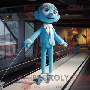 Cyan Tightrope Walker...