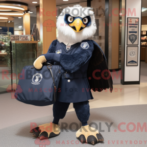 Navy Hawk mascot costume...