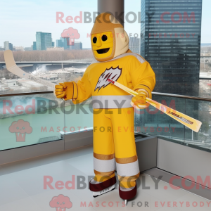 Gold Ice Hockey...