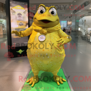 Złota żaba maskotka...