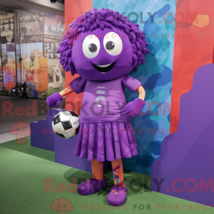 Maskotdraktfigure Purple...