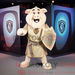 Figura de máscara de escudo...