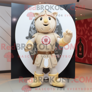 Beige Celtic Shield maskot...