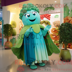 Turkis broccoli maskot...