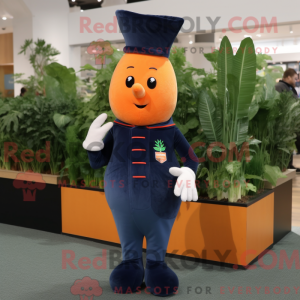 Navy gulerod maskot kostume...