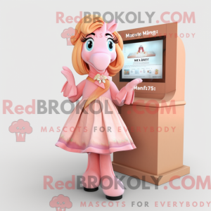 Peach Mare mascot costume...