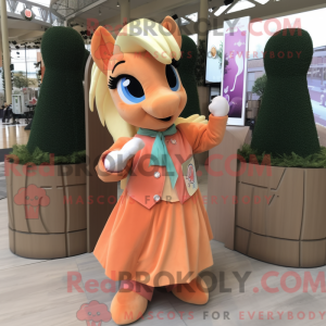 Peach Mare mascot costume...