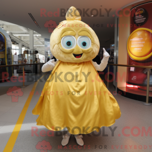 Gold Oyster mascot costume...