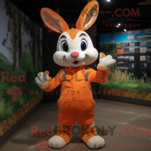 Orange Wild Rabbit maskot...