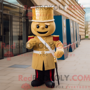 Gouden mascottekostuum van...