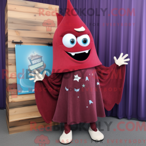 Maroon Tooth Fairy maskot...