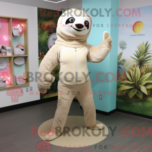 Beige dovendyr maskot...