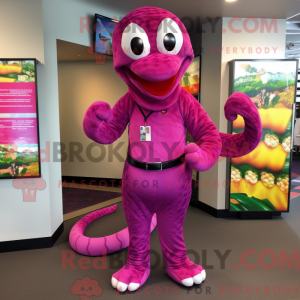Magenta Snake maskot...