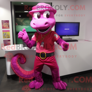 Magenta Snake mascot...