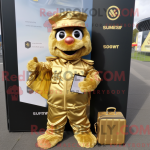 Postava maskota zlaté...