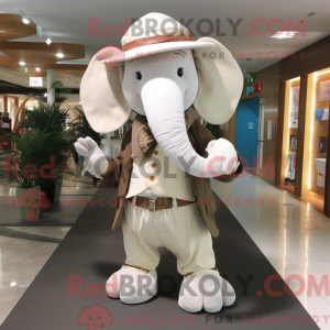Cream Elephant mascot...