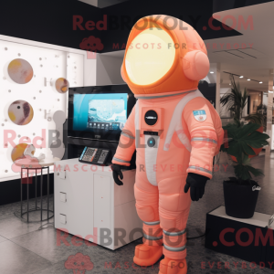 Peach Astronaut mascot...