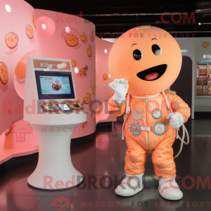 Peach Astronaut mascot...