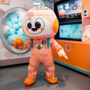 Peach Astronaut mascot...