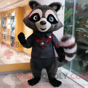 Black Raccoon mascot...