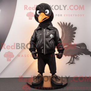 Black Dove mascot costume...