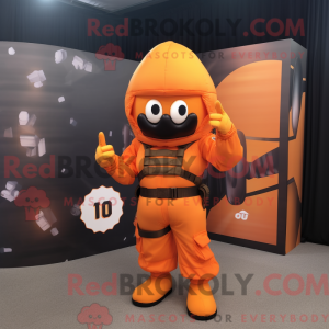 Orangefarbenes Para...