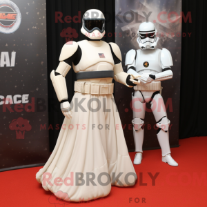 White Gi Joe mascot costume...