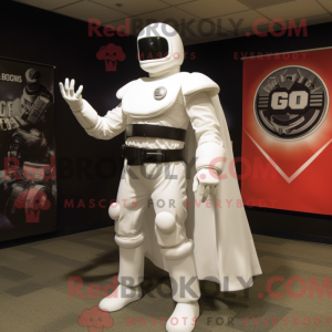 White Gi Joe mascot costume...
