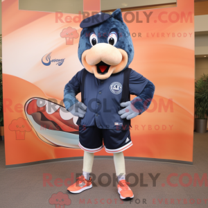 Navy laks maskot kostyme...