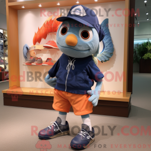 Navy laks maskot kostyme...