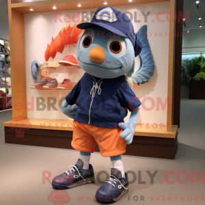 Navy Salmon Maskottchen...