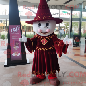 Maroon Magician mascot...