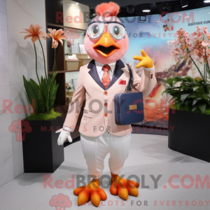 Peach Roosters mascot...