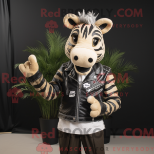 Tan Zebra-mascottekostuum...